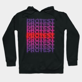 Array of the spray painted word protest Hoodie